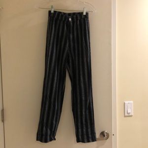 Brandy Melville linen striped pants